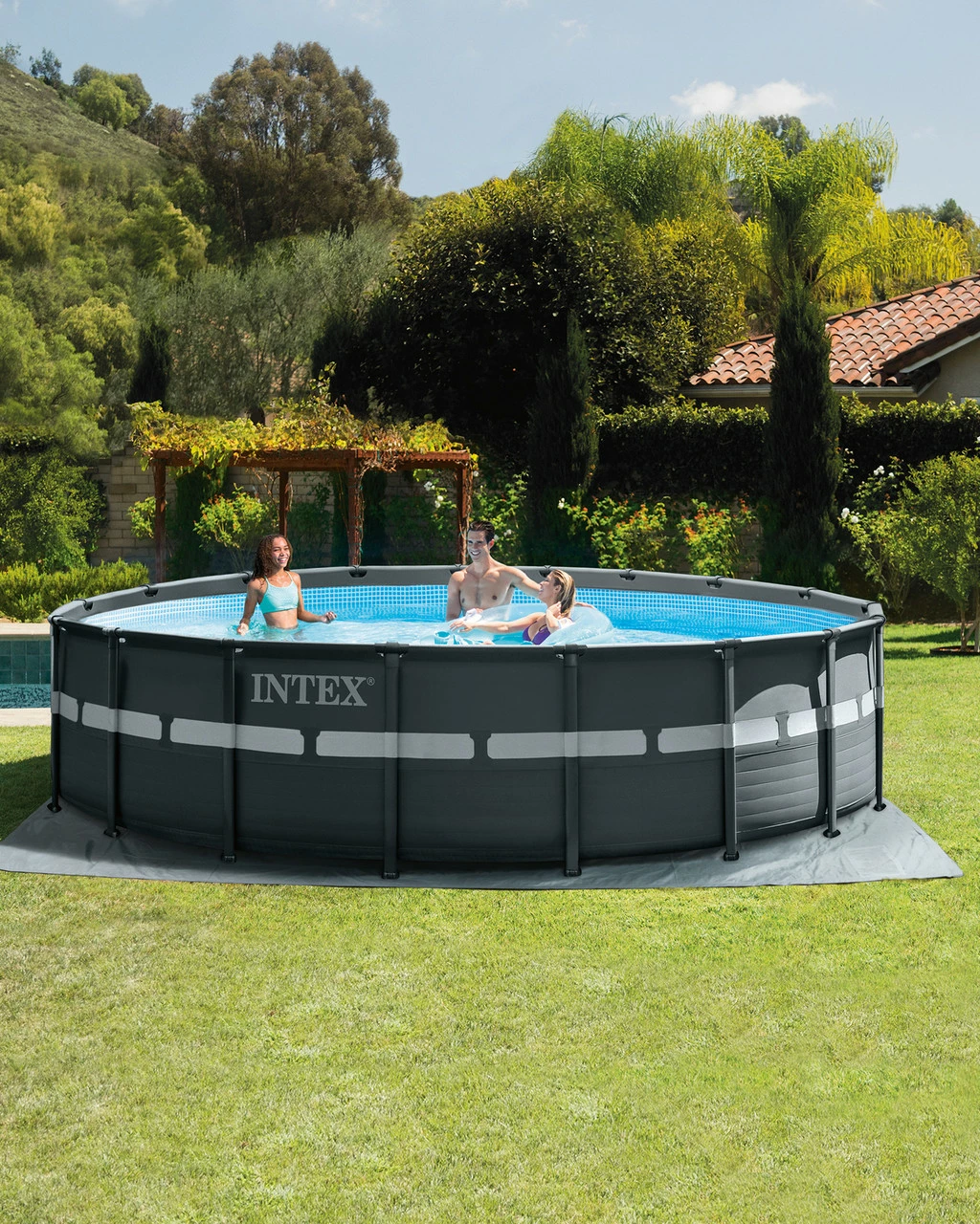 Ultra XTR® Frame Above Ground Pool W/ Sand Filter Pump - 18' X 52" 12 Ultra XTR® Frame Above Ground Pool W/ Sand Filter Pump - 18' X 52" - Image 12