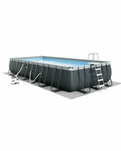 Rectangular Ultra XTR® Frame Above Ground Pool W/ Sand Filter Pump - 24' X 12' X 52" 18 Rectangular Ultra XTR® Frame Above Ground Pool W/ Sand Filter Pump - 24' X 12' X 52" -INTEXCORP Shop 26363EH A01b static 4000x5000 c9a23a7 20102.1687380012