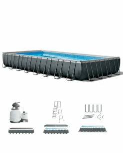 Rectangular Ultra XTR® Frame Above Ground Pool W/ Sand Filter Pump - 32' X 16' X 52" 16 Rectangular Ultra XTR® Frame Above Ground Pool W/ Sand Filter Pump - 32' X 16' X 52" -INTEXCORP Shop 26373EH A01 static 4000x5000 c9a23a7 05771.1687390258