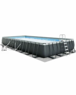 Rectangular Ultra XTR® Frame Above Ground Pool W/ Sand Filter Pump & Saltwater System - 32' X 16' X 52" -INTEXCORP Shop 26373EH A01b static 4000x5000 c9a23a7 27212.1687390573