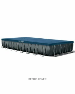Rectangular Ultra XTR® Frame Above Ground Pool W/ Sand Filter Pump & Saltwater System - 32' X 16' X 52" -INTEXCORP Shop 26377 E06 pool cover 2000x2500 9ccac2e 64571.1687390570