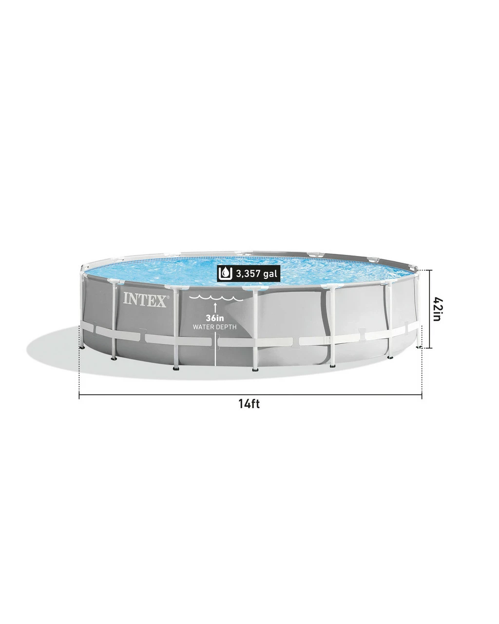 Prism Frame™ 14' X 42" Above Ground Pool Set 2 Prism Frame™ 14' X 42" Above Ground Pool Set - Image 2