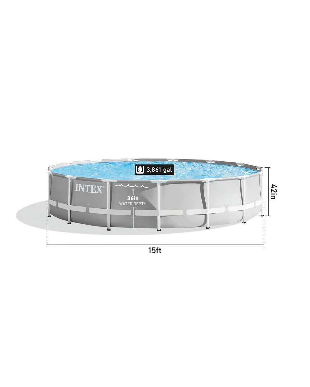 Prism Frame™ 15' X 42" Above Ground Pool Set 2 Prism Frame™ 15' X 42" Above Ground Pool Set - Image 2