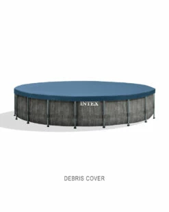 Greywood Prism Frame™ 18' X 48" Above Ground Pool Set -INTEXCORP Shop 26743EH E06 pool cover 2000x2500 9ccac2e 58166.1687553411