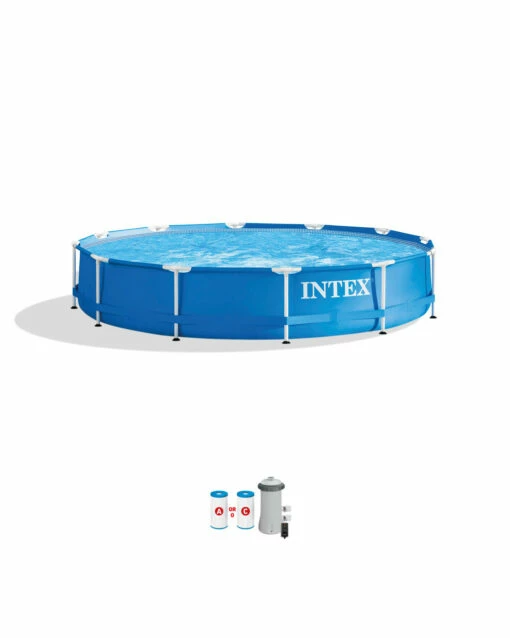 Metal Frame 12' X 30" Above Ground Pool W/ Filter Pump 1 Metal Frame 12' X 30" Above Ground Pool W/ Filter Pump -INTEXCORP Shop 28211EH A01 static 4000x5000 c9a23a7 34758.1687819000