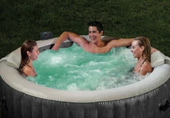 PureSpa™ Greywood Deluxe Inflatable Hot Tub Set - 4 Person -INTEXCORP Shop 28439E 15 03175.1583515119