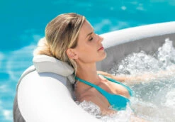 PureSpa™ Greywood Deluxe Inflatable Hot Tub Set - 4 Person -INTEXCORP Shop 28439E 16 14962.1582314018