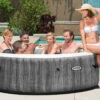 PureSpa™ Greywood Deluxe Inflatable Hot Tub Set - 6 Person