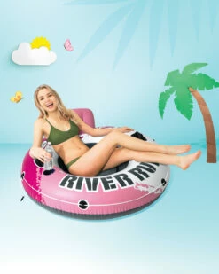 Pink River Run™ 1 Inflatable Floating Lake Tube