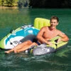 Mega River Run™ Inflatable Floating Lake Tube - Green