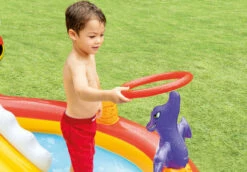Happy Dino Inflatable Play Center W/ Slide -INTEXCORP Shop 57163EP 1 25682.1579560427