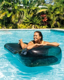 Cool Grey Inflatable Floating Mat