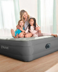 TruAire Air Mattress 18" Queen W/ Built-In Electric Pump