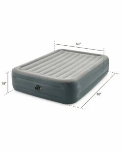 Dura-Beam® Plus Essential Rest Air Mattress 18" Queen W/ Built-In Electric Pump -INTEXCORP Shop 64125ED B18 measure size 2000x2500 9ccac2e 81046.1688082827