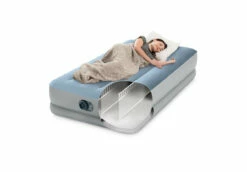 Dura-Beam® Plus Mid-Rise Comfort Air Mattress 14" Twin W/ Built-In Electric Pump -INTEXCORP Shop 64165ED 3 60624.1608679608