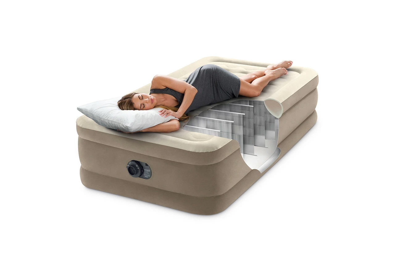 Dura-Beam® Deluxe Ultra Plush Air Mattress 18" Twin W/ Built-In Electric Pump 4 Dura-Beam® Deluxe Ultra Plush Air Mattress 18" Twin W/ Built-In Electric Pump - Image 4