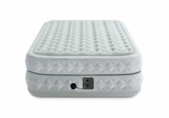 Dura-Beam® Deluxe Supreme Air-Flow Air Mattress 20" Queen W/ Built-In Electric Pump - Gray