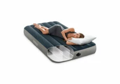 Dura-Beam® Standard Air Mattress 10" Twin W/ Built-In Battery Pump -INTEXCORP Shop 64781E 4 20093.1600810013
