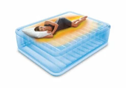Dura-Beam® Deluxe Thermalux Air Mattress 20" Queen W/ Built-In Electric Pump - Blue 12 Dura-Beam® Deluxe Thermalux Air Mattress 20" Queen W/ Built-In Electric Pump - Blue -INTEXCORP Shop 66197T 8 10948.1649968550