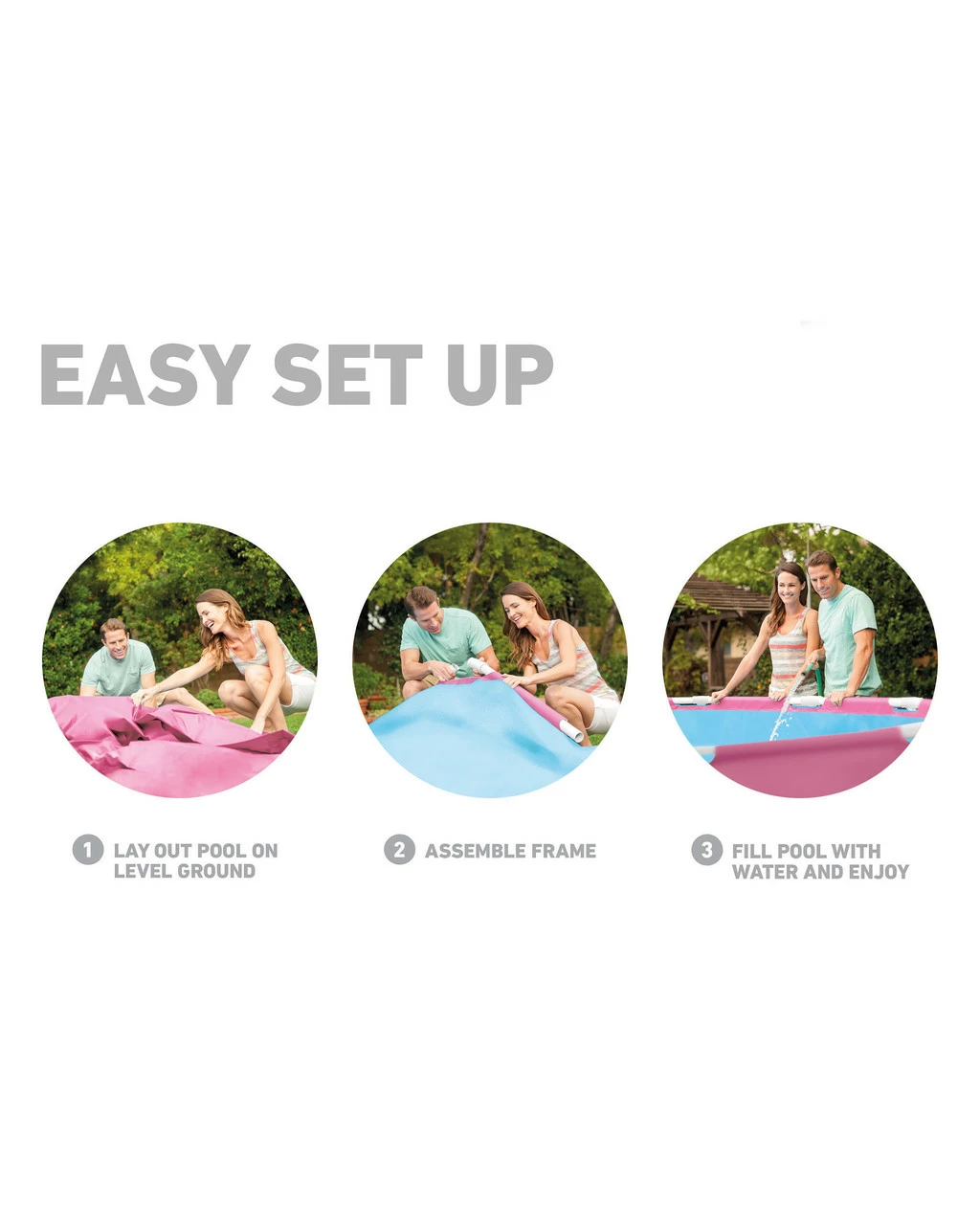 Pink Metal Frame Above Ground Pool - 8' X 30" 7 Pink Metal Frame Above Ground Pool - 8' X 30" - Image 7