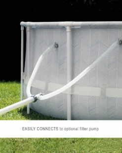 Chevron Prism Frame™ Above Ground Pool Set - 16' X 48" -INTEXCORP Shop Prism Frame chevron R B01 dual outlet 2000x2500 c9a23a7 23889.1686338529