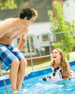 Rectangular Frame Above Ground Pool Set W/ Filter Pump - 14'9¼" X 7'2⅝" X 33" -INTEXCORP Shop Small Frame D02 lifestyle 2000x2500 9ccac2e 79324.1687821370